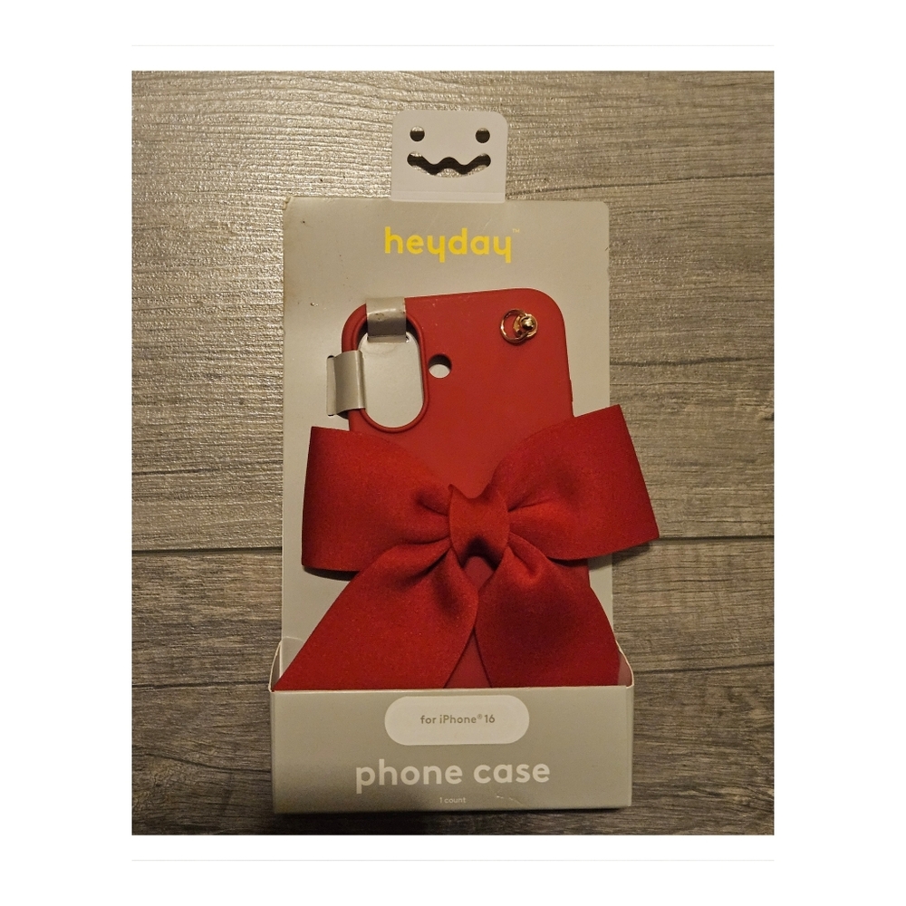 Heyday Red Phone Case with Large Bow iPhone 16